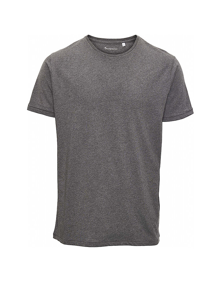 KNOWLEDGE COTTON APPAREL T-Shirt Alder grau | M